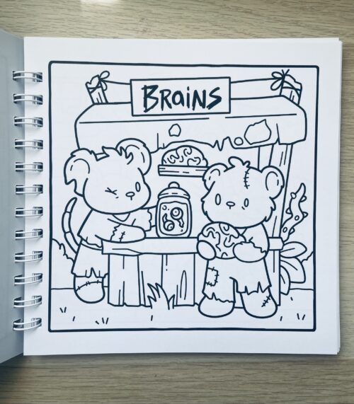 libro para colorear spooky moments