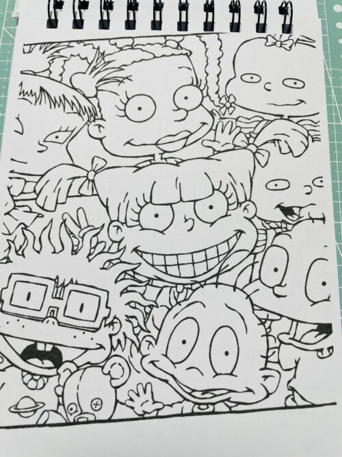 libro para colorear arte antiestres "the splat"