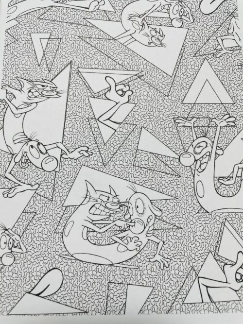 libro para colorear arte antiestres "the splat"