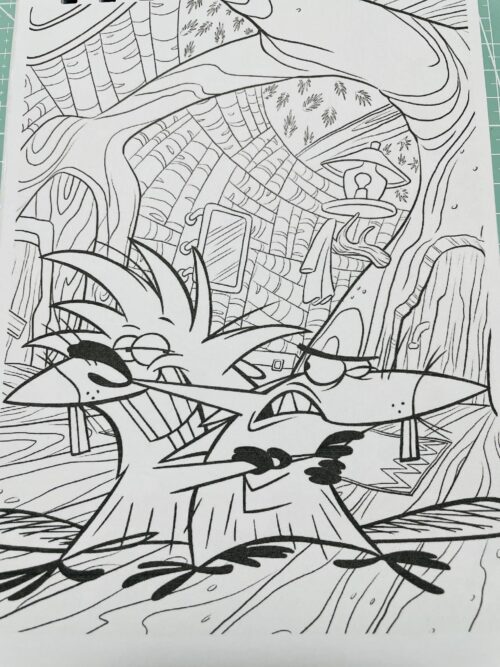 libro para colorear arte antiestres "the splat"