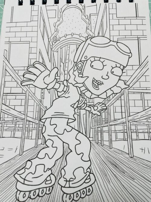 libro para colorear arte antiestres "the splat"