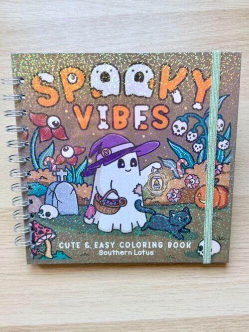 libro para colorear spooky vibes 18x18 portada libro para colorear spooky vibes 18x18cm portada spooky
