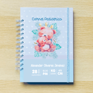 portada agenda pediatrica osito control medico