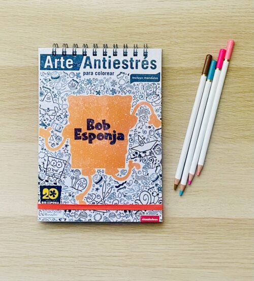 libro para colorear bob esponja arte antiestres