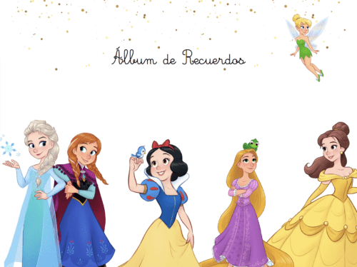 album de bebe personalizado princesas portada recuerdos fotos