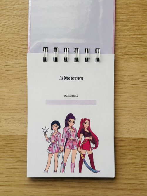 mini libro para colorear huntrix"