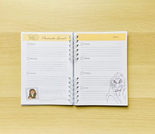 agenda planner personalizado villanas de disney