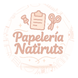 logo circular papeleria de natiruts