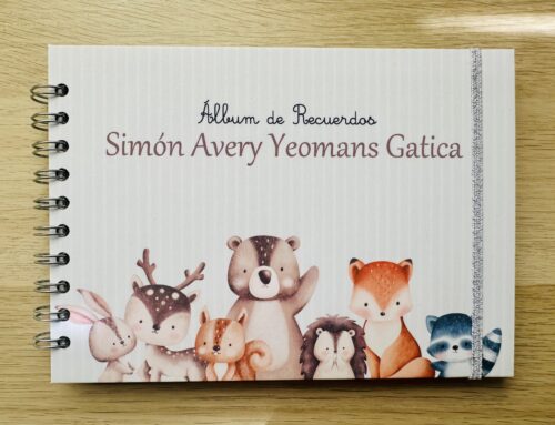 Album de bebe personalizado animalitos portada