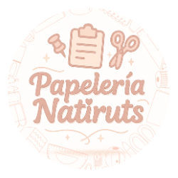 logo circular papeleria de natiruts