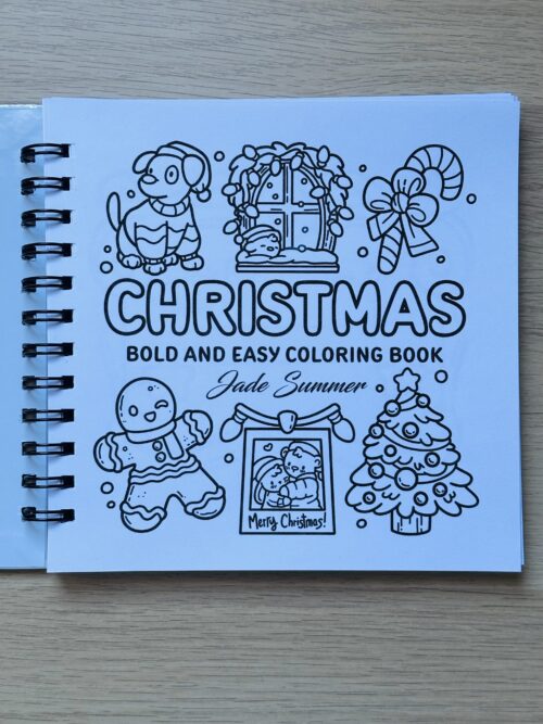 Libro para colorear "Christmas"