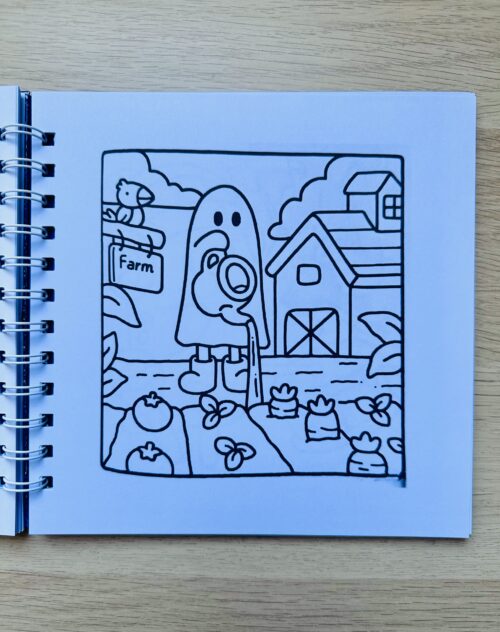 Libro para Colorear Little Spooky 18x18cm