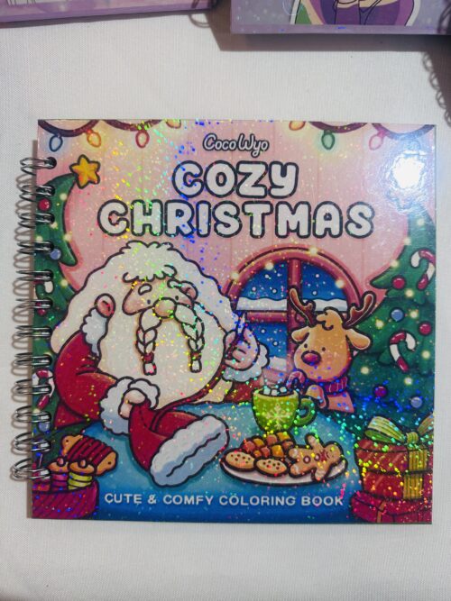 Libro para colorear navideño cozy