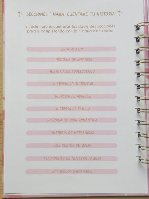 Libro "Mamá Cuéntame tu Historia"