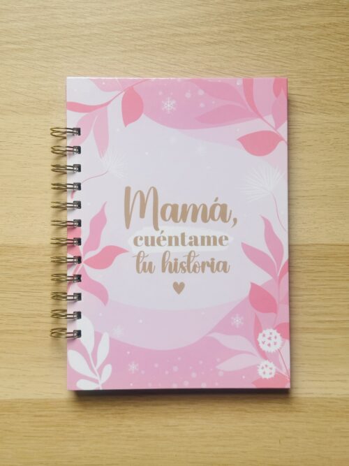 Libro Mamá cuéntame tu historia encuadernado artesanalmente