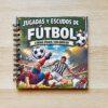 Libro para colorear futbol 18x18cm laminado tapas duras libro para colorear futbol jugadas y escudos