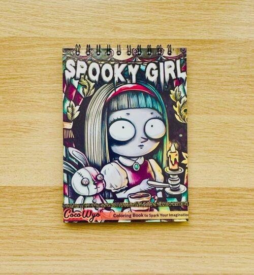 Libro para colorea Spooky Girl Portada Libro para colorear Spooky Girl de Papelería de Natiruts