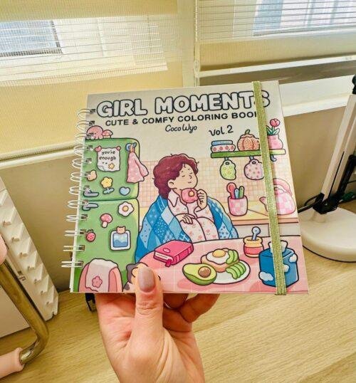 Libro para colorear Girl Moments Vol.2 portada Libro para colorear Girl Moments Vol. 2 de Papelería de Natiruts